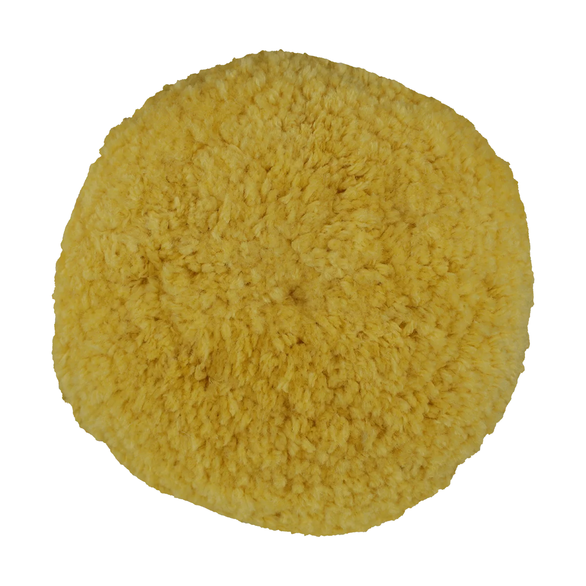Buff and Shine 803NY - 8" 100% Natural Wool / Yellow Wool Blend (4 Ply Twist) Double Sided Wool Pad - Cutting/Polishing